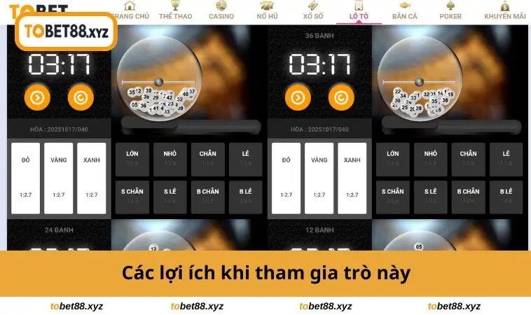 Các lợi ích khi tham gia trò này