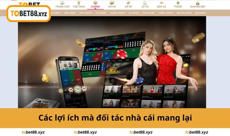 Các lợi ích mà đối tác nhà cái mang lại