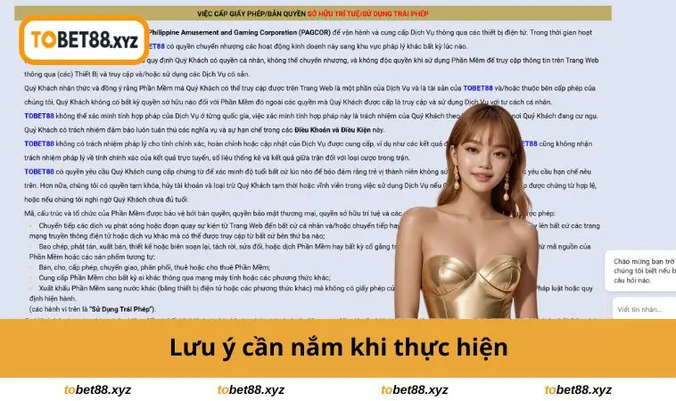 Lưu ý cần nắm khi thực hiện