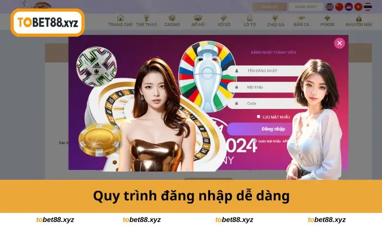 Quy trình đăng nhập dễ dàng