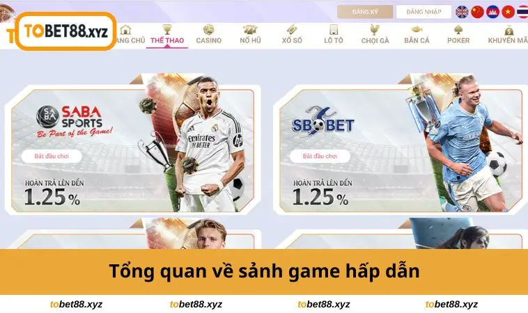 Tổng quan về sảnh game hấp dẫn